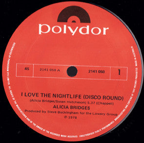 Alicia Bridges - I Love The Nightlife (Disco Round) 12" Vinyl Single (Used)