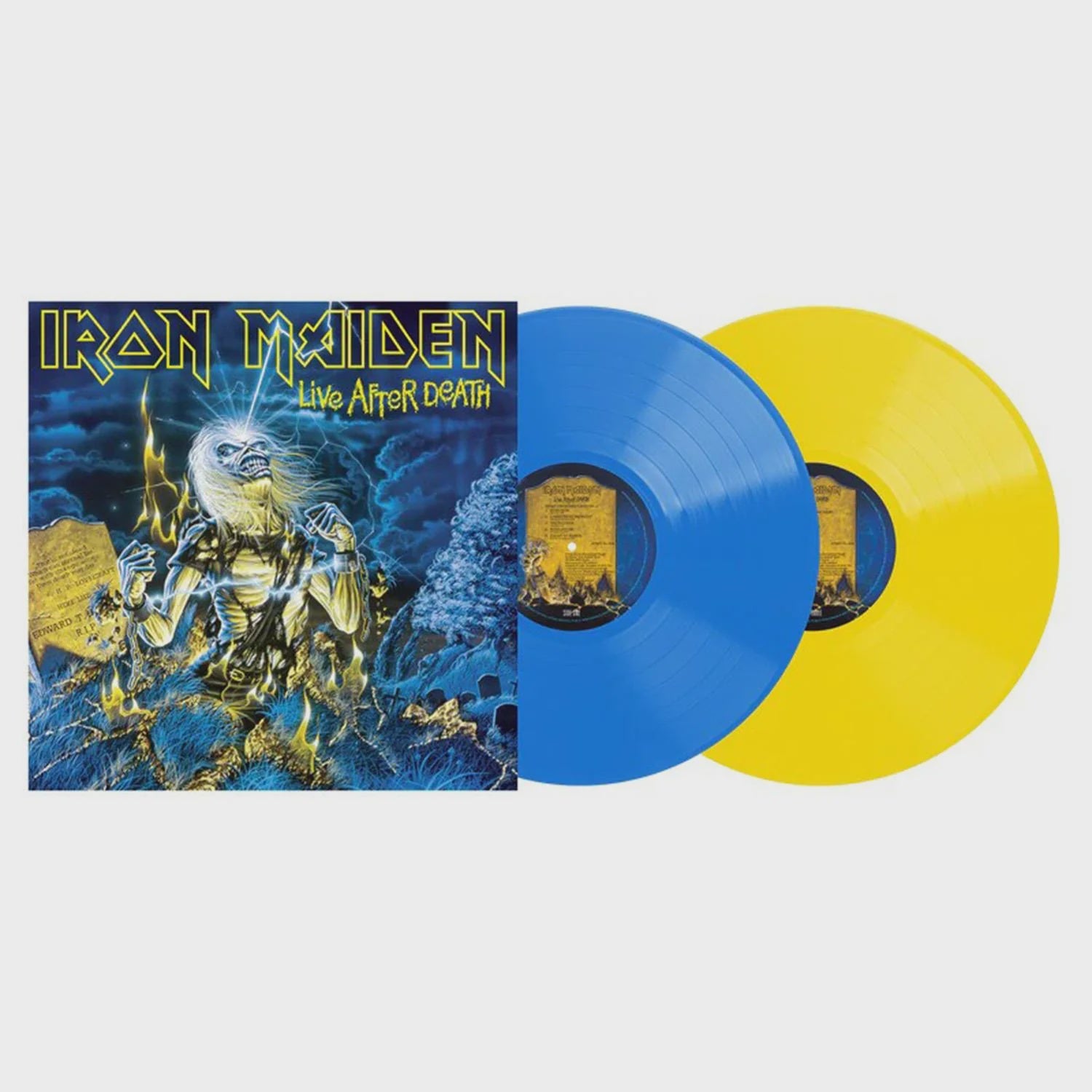 Iron Maiden - Live After Death Limited Yellow/Blue Coloured Vinyl 2LP