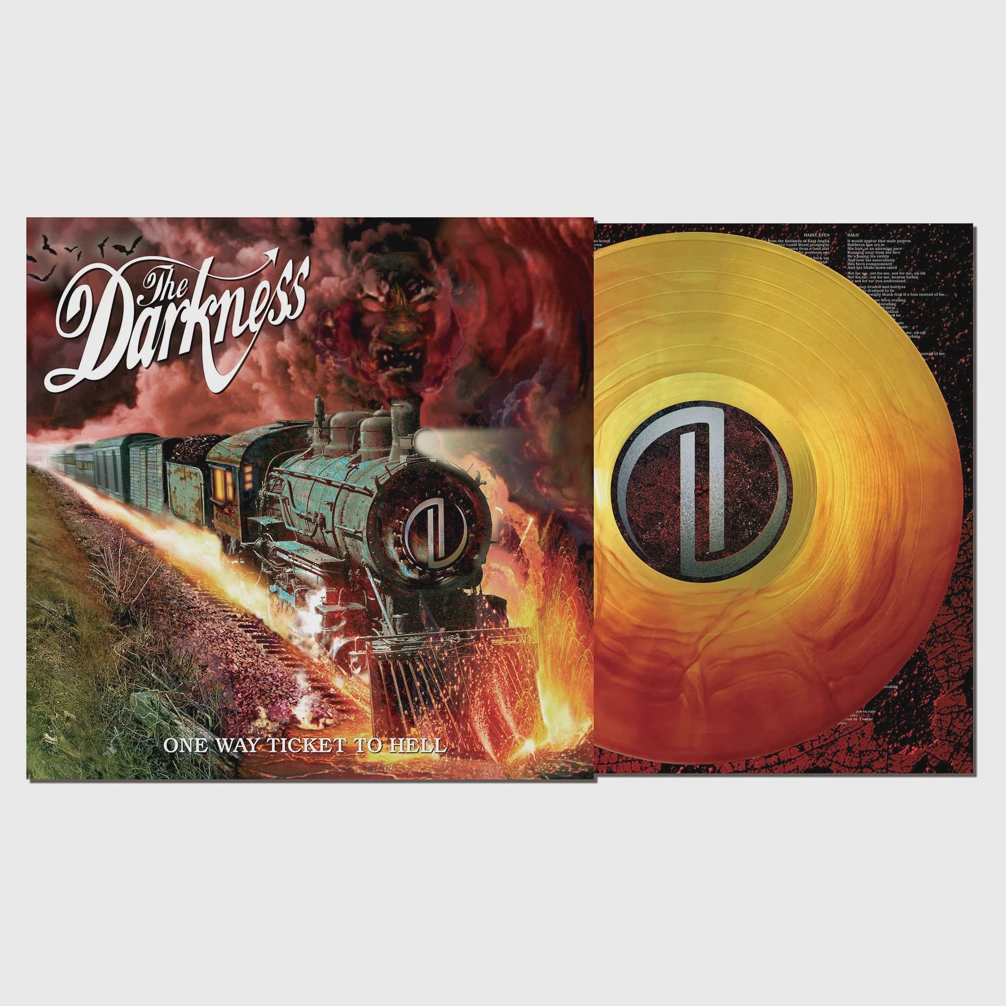 Darkness - One Way Ticket To Hell ...And Back 2025 Reissue Orange/Yellow Coloured Vinyl LP