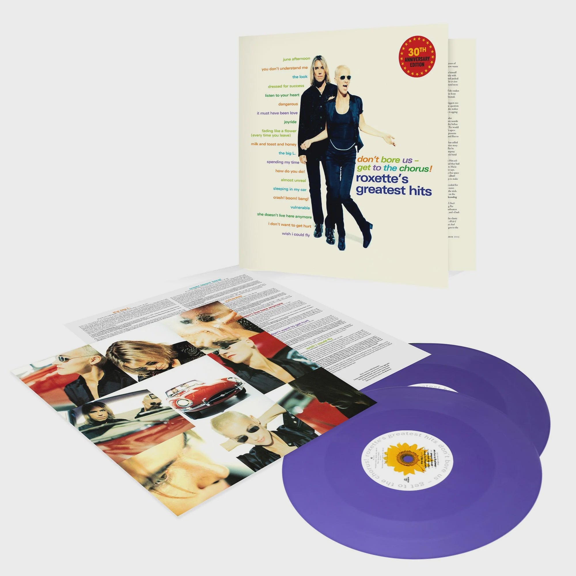 Roxette - Don't Bore Us: Get To The Chorus Limited Purple Coloured Vinyl 2LP
