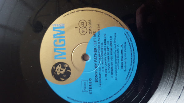 Hank Williams Jr. - Songs My Father Left Me Vinyl LP (Used)