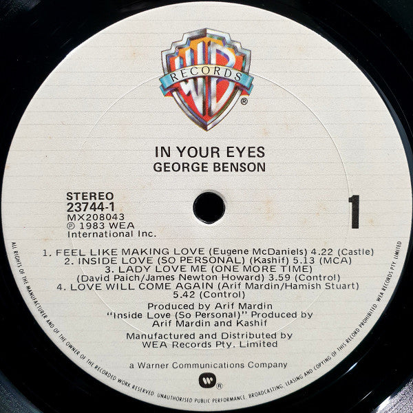 George Benson - In Your Eyes Vinyl LP (Used)
