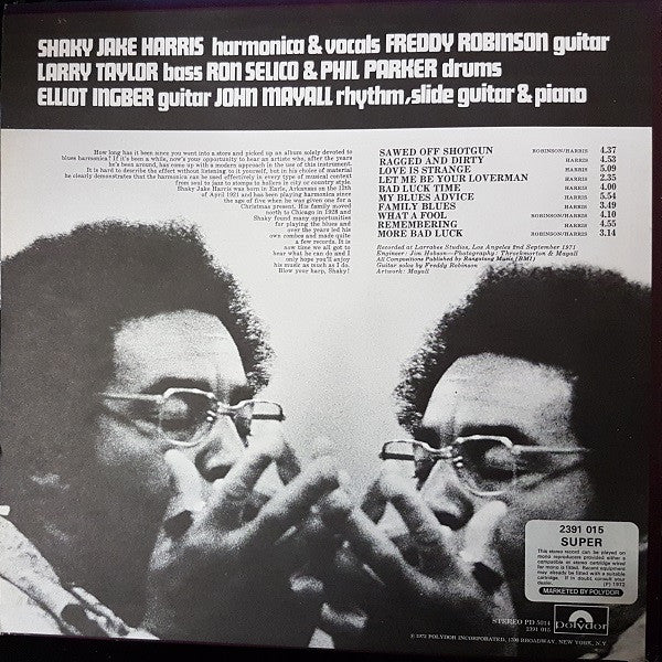 Shakey Jake Harris - The Devil's Harmonica Vinyl LP (Used)