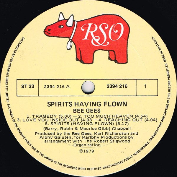 Bee Gees - Spirits Having Flown Vinyl LP (Used)