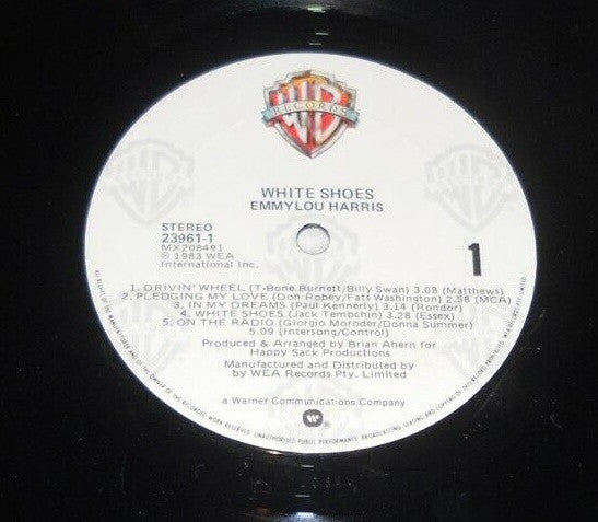 Emmylou Harris - White Shoes Vinyl LP (Used)