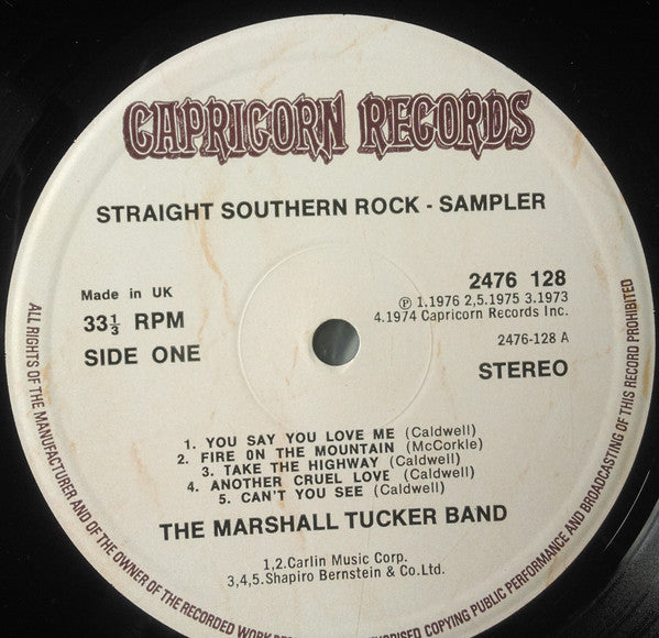 Various Artists - Straight Southern Rock Vinyl LP (Used)