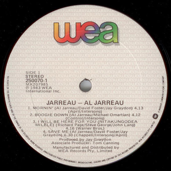 Al Jarreau - Jarreau Vinyl LP (Used)
