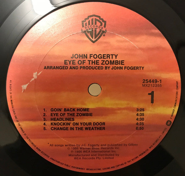 John Fogerty - Eye Of The Zombie Vinyl LP (Used)