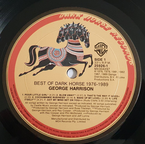 George Harrison - Best Of Dark Horse 1976–1989 Vinyl LP (Used)