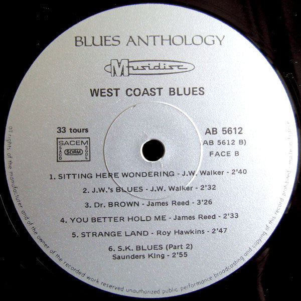 Various Artists - West Coast Blues Vinyl LP (Used)