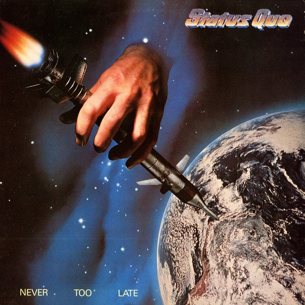 Status Quo – Never Too Late Blue Swirl First Pressing CD