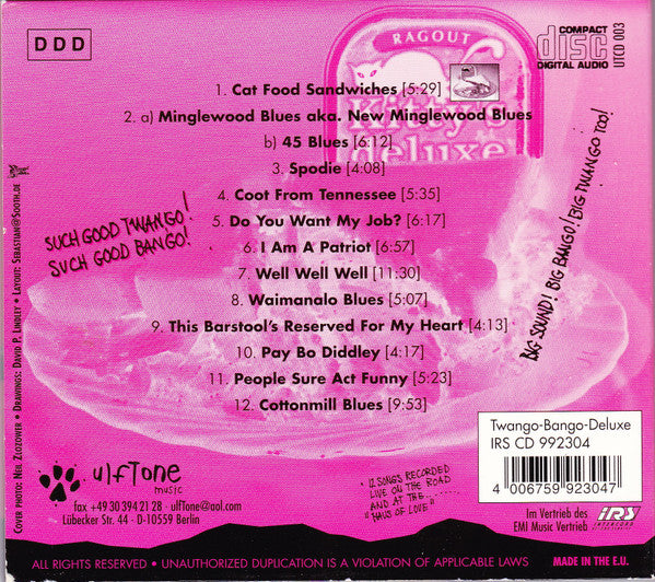 David Lindley & Wally Ingram - Twango Bango Deluxe CD