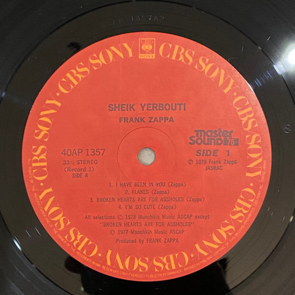 Frank Zappa - Sheik Yerbouti Vinyl 2LP (Used)
