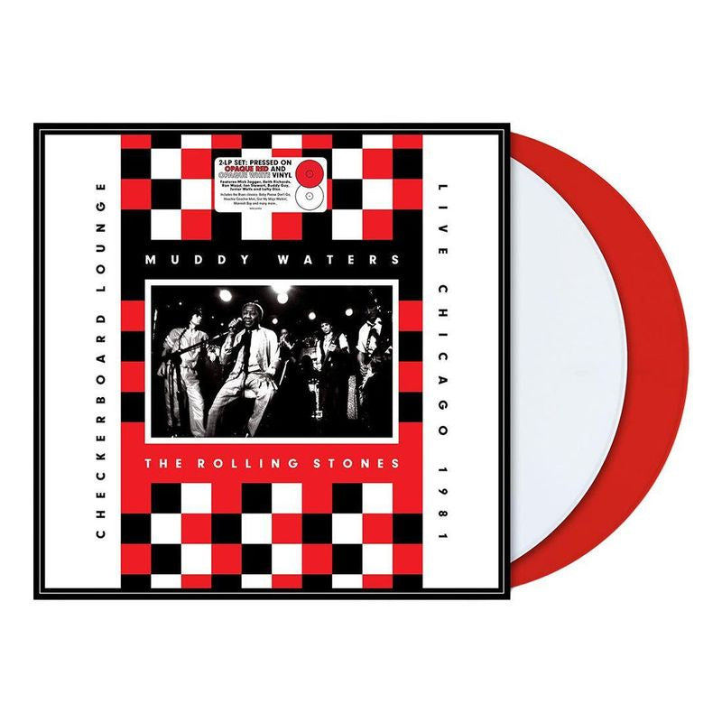 Rolling Stones - Live At The Checkerboard Lounge Red/White Coloured Vinyl 2LP