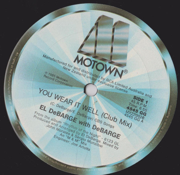 El DeBarge With DeBarge - You Wear It Well 12" Vinyl Single (Used)