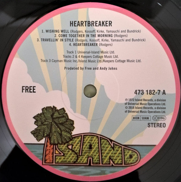 Free - Heartbreaker Reissue Vinyl LP (Used)