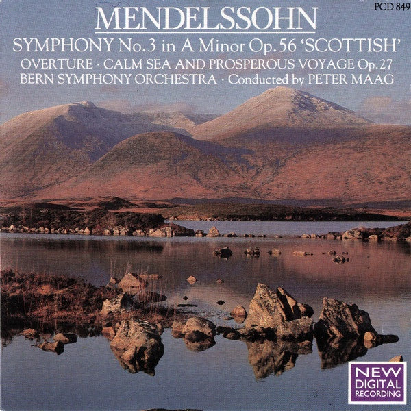 Mendelssohn - Symphony No. 3 In A Minor Op. 56 (Scottish) / Overture: Calm Sea And Prosperous Voyage Op. 27 CD