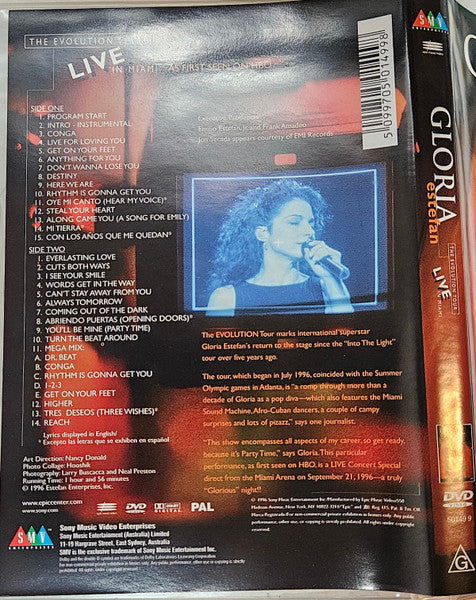 Gloria Estefan – The Evolution Tour - Live In Miami DVD