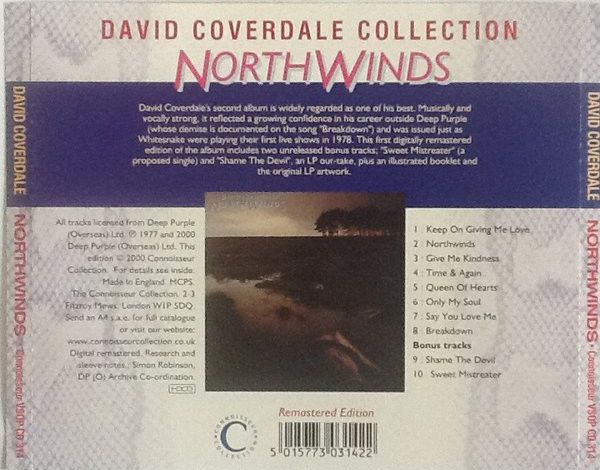David Coverdale - Northwinds CD