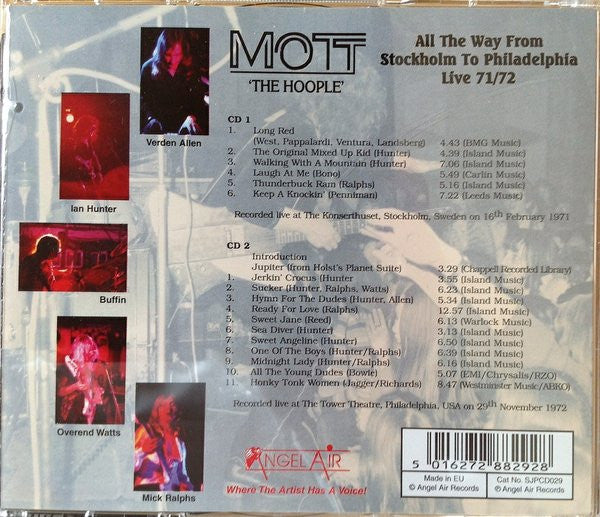Mott The Hoople - All The Way From Stockholm To Philadelphia - Live 71/72 2CD