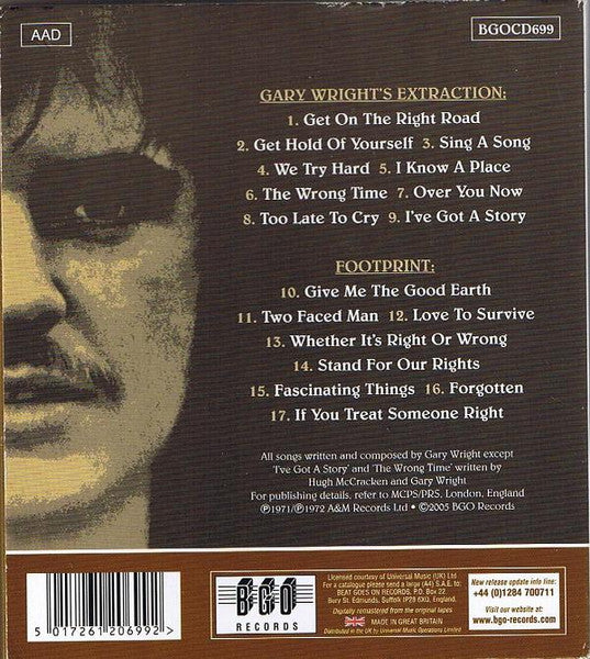 Gary Wright – Gary Wright’s Extraction / Footprint 2CD