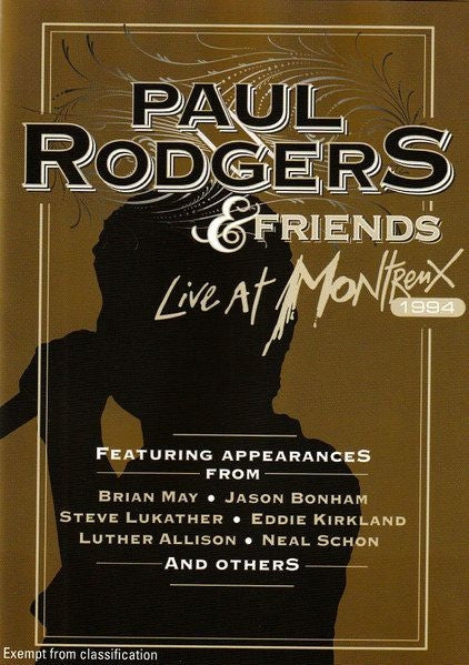 Paul Rodgers – Paul Rodgers & Friends - Live At Montreux 1994 DVD