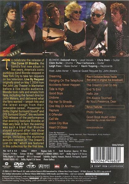 Blondie – Live By Request DVD