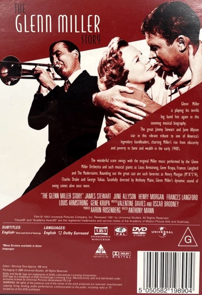 Glenn Miller Story (1954) DVD