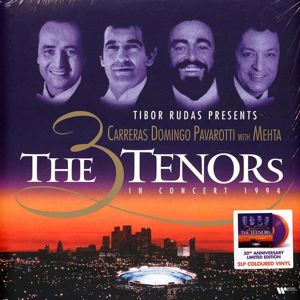José Carreras, Placido Domingo & Luciano Pavarotti, Zubin Mehta - The 3 Tenors In Concert 1994 Orange/Purple Coloured Vinyl 2LP (Used)