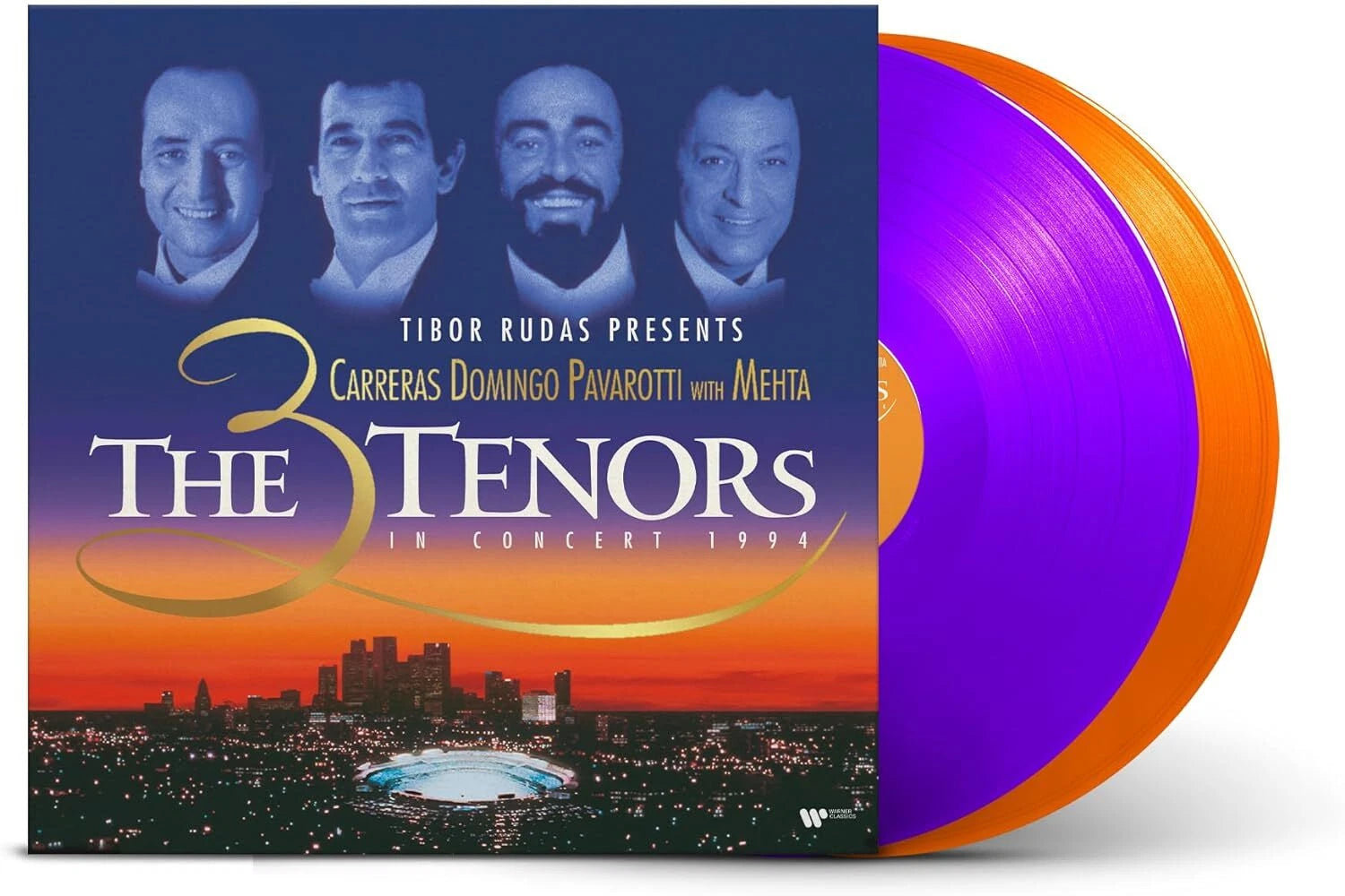 José Carreras, Placido Domingo & Luciano Pavarotti, Zubin Mehta - The 3 Tenors In Concert 1994 Orange/Purple Coloured Vinyl 2LP (Used)