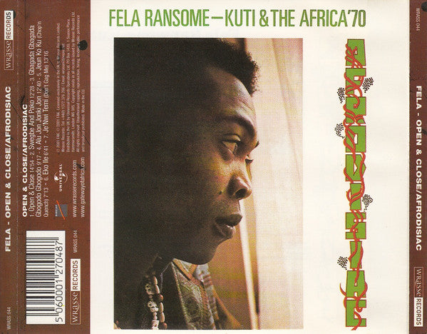 Fela Ransome Kuti & The Africa 70 – Open & Close / Afrodisiac CD