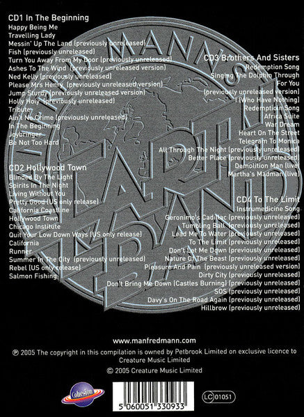 Manfred Mann’s Earth Band - Odds & Sods (Mis-Takes & Out-Takes) 4CD Box Set (Used)