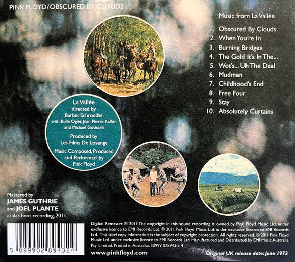 Pink Floyd - Obscured By Clouds CD (Digital Remaster 2011, Gatefold Ed)