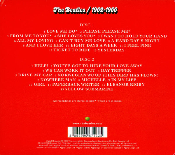 Beatles - 1962-1966 2023 Edition 2CD (New)