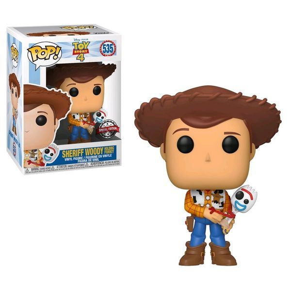 Toy Story 4 - Sheriff Woody Holding Forky Collectable Pop! Vinyl #535