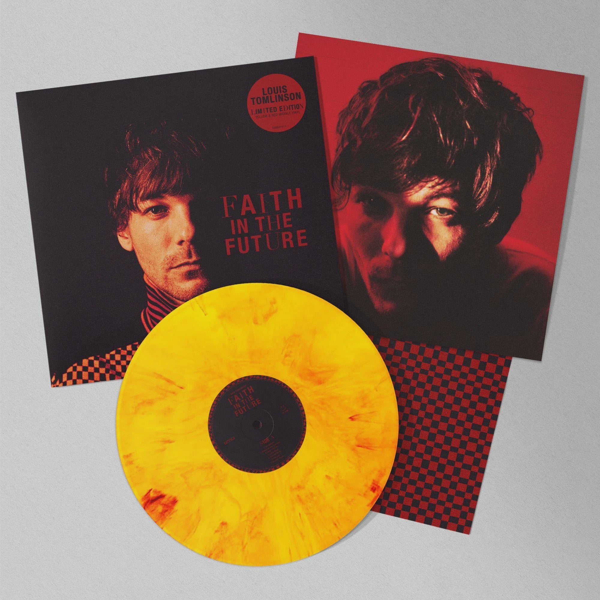 Louis Tomlinson - Faith In The Future Yellow & Red Marbled Coloured LP Vinyl LP