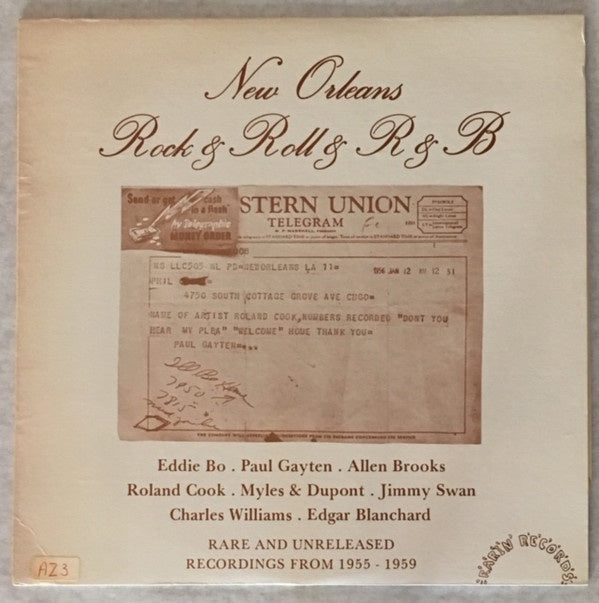 Various Artists - New Orleans Rock & Roll And R & B Vinyl LP (Used)