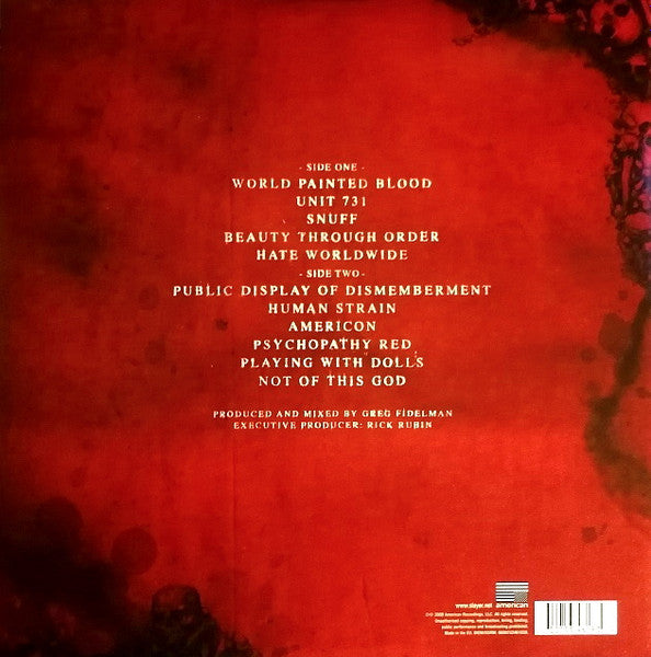 Slayer - World Painted Blood Autographed Vinyl LP (Used)