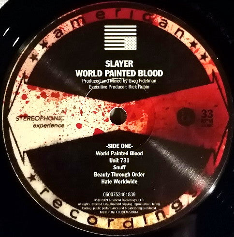 Slayer - World Painted Blood Autographed Vinyl LP (Used)