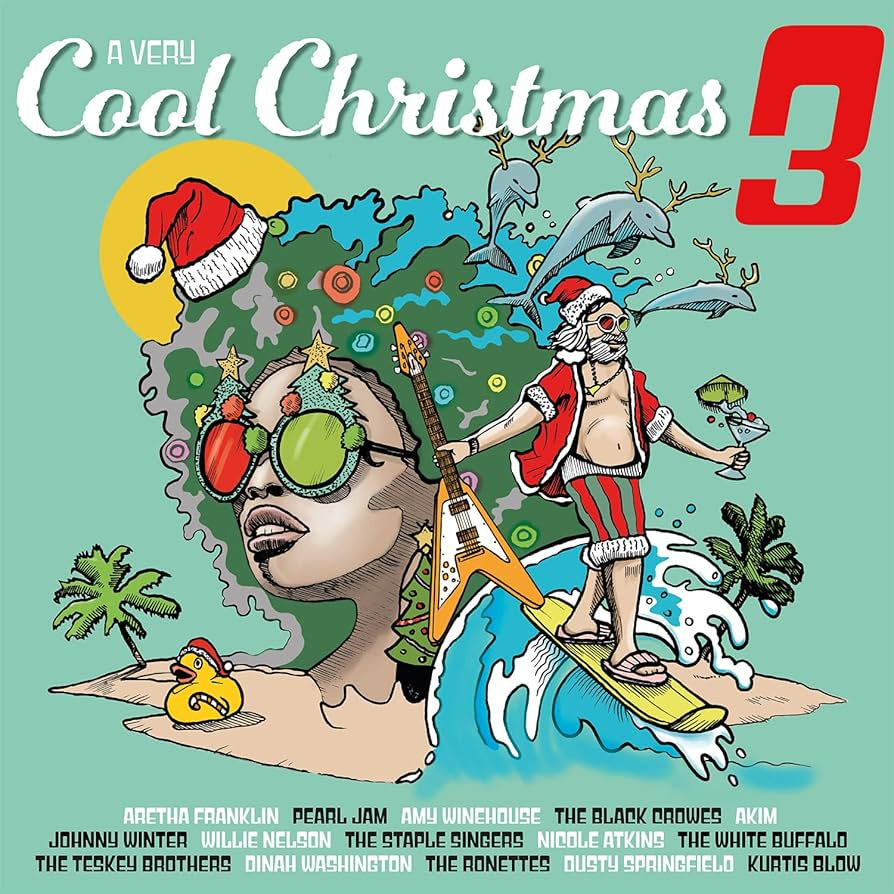 Various Artists - A Very Cool Christmas 3 Clear & Transparent Blue Coloured Vinyl 2LP