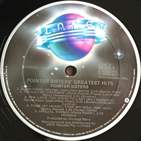 Pointer Sisters - Greatest Hits Vinyl LP (Used)