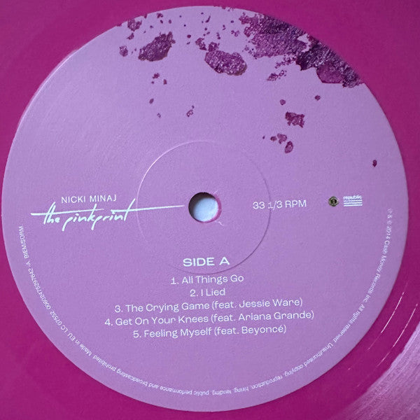 Nicki Minaj - The Pinkprint Opaque Hot Pink Coloured Vinyl 2LP (Used)