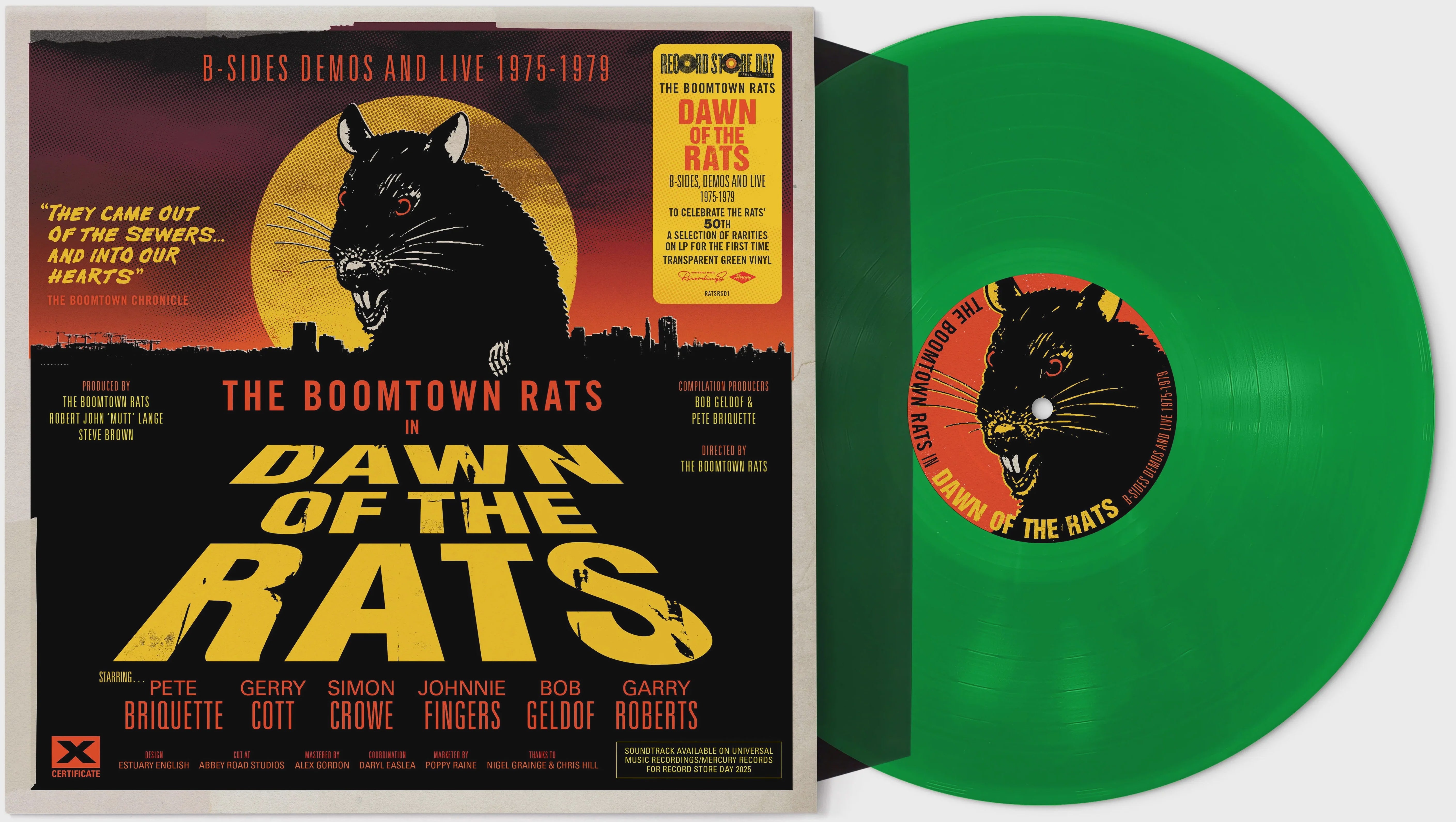Boomtown Rats - Dawn Of The Rats RSD2025 Transparent Green Coloured Vinyl 2LP