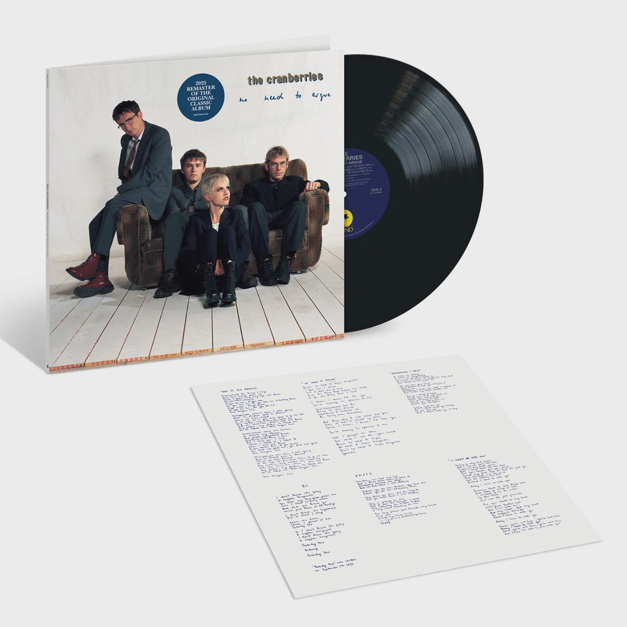 Cranberries - No Need To Argue 30th Anniversary Edition Remastered Vinyl LP