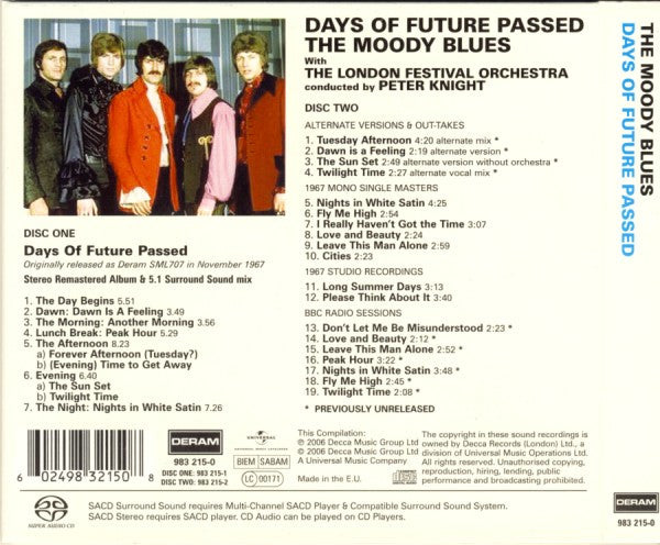 Moody Blues - Days Of Future Passed Deluxe Edition (SACD) 2CD