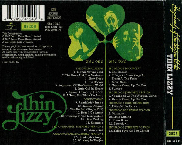 Thin Lizzy - Vagabonds Of The Western World (Deluxe Edition) 2CD