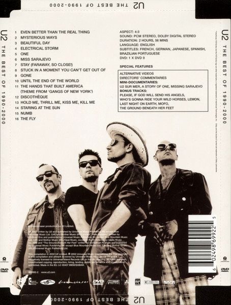 U2 – The Best Of 1990-2000 DVD (Super Jewel Case)
