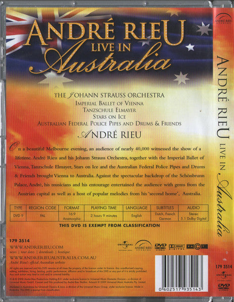 Andre Rieu - Live In Australia DVD