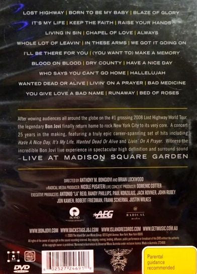 Bon Jovi – Live At Madison Square Garden DVD