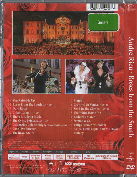 Andre Rieu - Roses From The South DVD